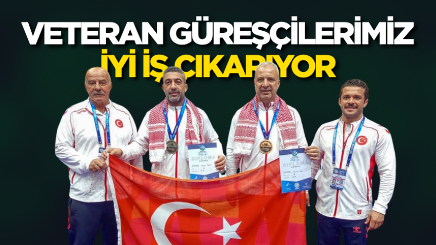 Veteran güreşçilerimiz iyi iş çıkarıyor