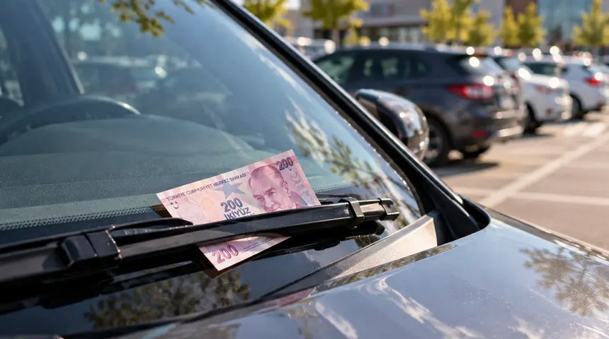 Aracınızın sileceğinde 200 TL görürseniz arabadan inmeyin!