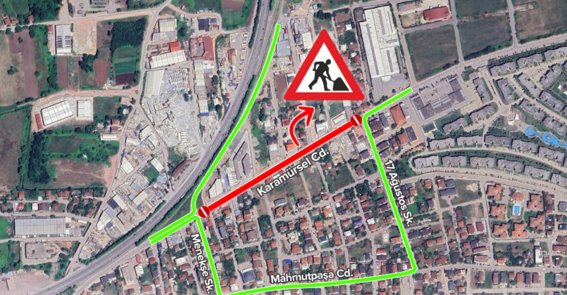 Kocaeli’de o cadde 5 gün kapalı!