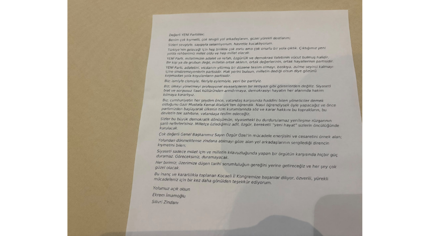 İmamoğlu da Kocaeli’ye mesaj gönderdi!