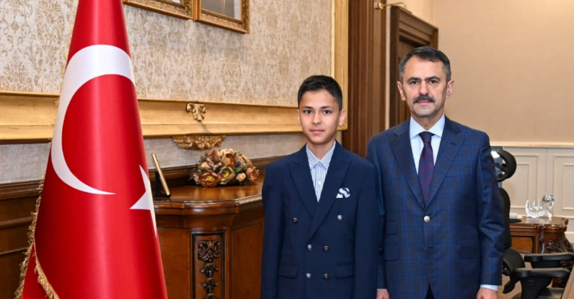 Türkiye Hafızlık Şampiyonu, Vali Aktaş’ı ziyaret etti