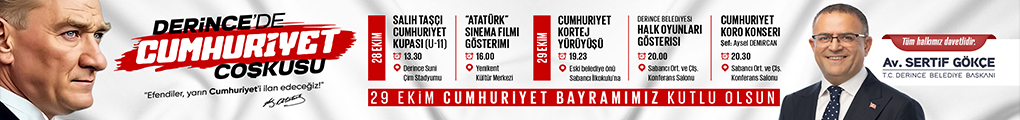 DERİNCE BELEDİYESİ 28-29 10 2026 CUMHURİYET 
